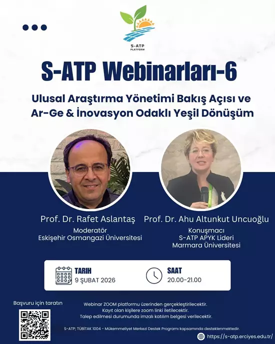 S-ATP Webinarları - 6. Oturum Kayıtları Başladı